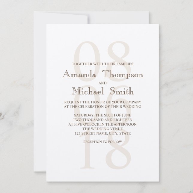 Convite Vintage Rustic Wedding (Frente)