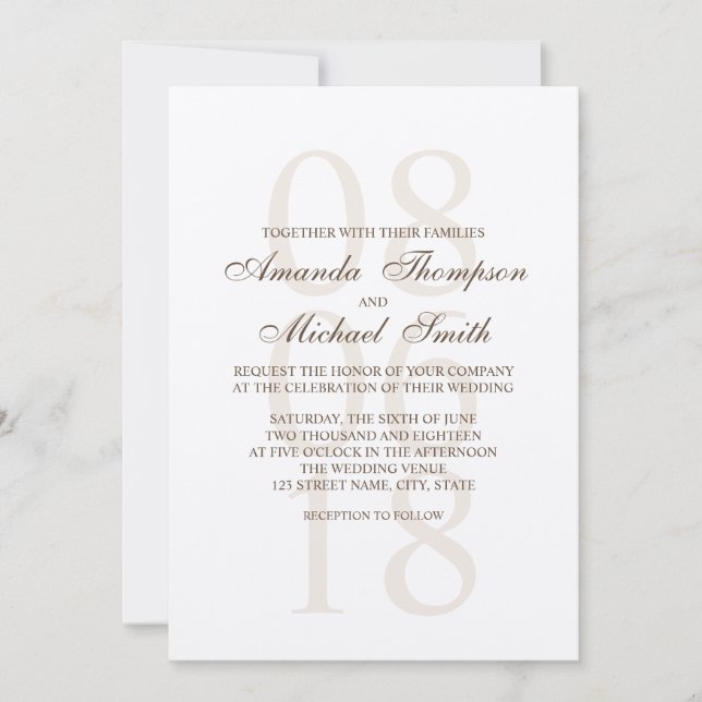 Convite Vintage Rustic Wedding (Frente)