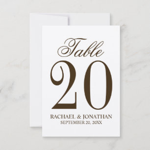 Convite Vintage Rustic Wedding Table Number