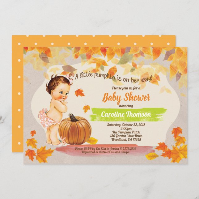 Convite Vintage rústica chá (Frente/Verso)