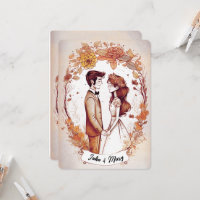 Vintage Sepia Bride e Gráficos de Groom