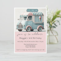 Vintage Sorvete Truck Birthday