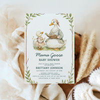 Vintage Storybook Mama Goose Chá de fraldas