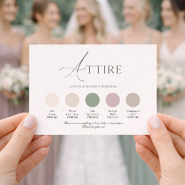 Convite Vintage Stripe Wedding Attire Card