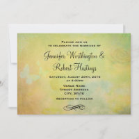 Vintage Style Watercolor background Wedding