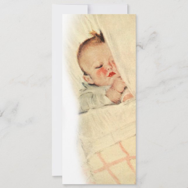 Convite Vintage Suspirando Vintage Babe Shower (Frente)