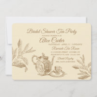 Vintage Tea Invitation