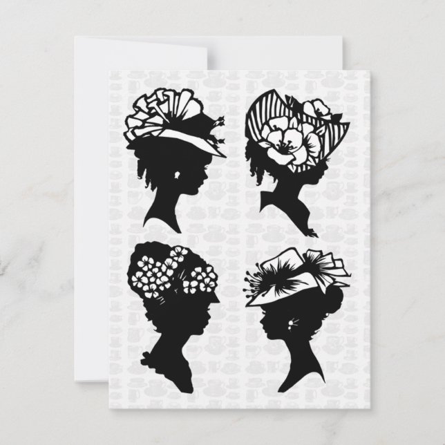 Convite Vintage Tea Party (Frente)