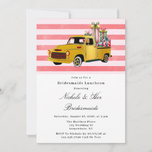 Convite Vintage Truck Bridesmaids Luncheids