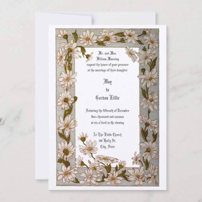 Convite Vintage Victorian Era 1884 (Frente)