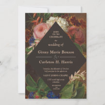 Vintage Victorian Moody Fine Art Floral