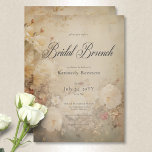 Convite Vintage Victorian White Roses Bridal Brunch<br><div class="desc">Este chá de panela elegante apresenta um fundo antigo de um design de colheita vitoriano com rosas brancas e cor-de-rosa num fundo de marfim envelhecido. Clássico e,  no entanto,  exclusivo. Criado pela imprensa simplesmente de farmácia.</div>