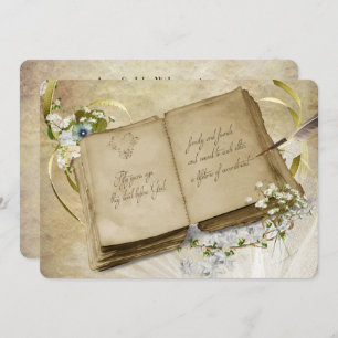 Convite Vintage Vintage Vow Renewal