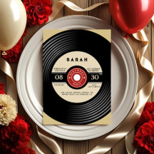 Vintage Vinyl Record Aniversário