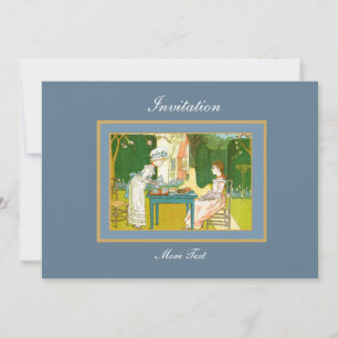 Convite Vintage Vitoriian Tea Party