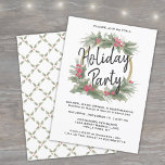 Convite Vintage Watercolor, Festa de Feriado de Natal<br><div class="desc">Convide amigos, família, colegas de trabalho ou parceiros de negócios para se juntarem a esses convites de festas elegantes. Todo o texto pode ser facilmente personalizado para uso pessoal ou corporativo. Mude o nome do evento para a Festa de Natal, Holiday Open House, Jingle & Mingle, Winter Celebration ou outro...</div>
