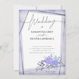 Convite Vintage Watercolor Floral Wedding