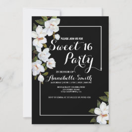 Convite Vintage White Rose 16