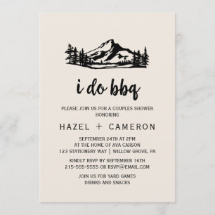 Convite Vintage Wilderness I Do CHURRASCO