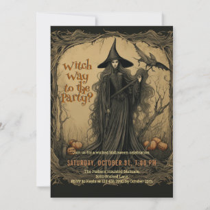 Convite Vintage Witold Party Halloween