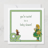 Vintage Wizard of Oz Chá de fraldas Invitation