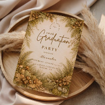 Vintage Woodland Autumn Graduation Party