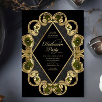Vintagem do Ornamentado Dourado do Partido Adulto