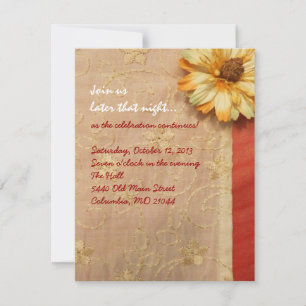 Convite VINTAGEM FALL BEAUTY Bat Mitzvah Party Card