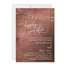 Vintagem Rosa E Burlap Feliz Após A Recepção