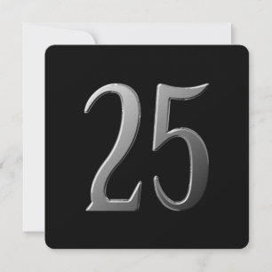 Convite Vinte e cinco anos de 25