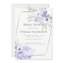 Violet Hydrangea e Anemone Floral Buquê