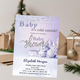 Convite Violet Winter Landscape Forest