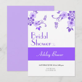 Convite Violeta Floral
