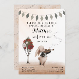 Convite Violin Recital Invitation