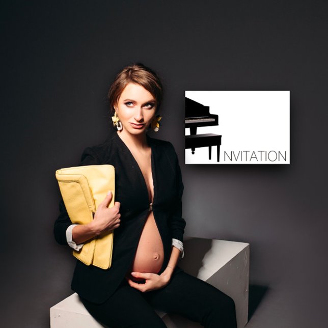 Convite Vip De Convite Para Apresentação De Concer (Piano Concert Festival Invitation Vip Invitation)