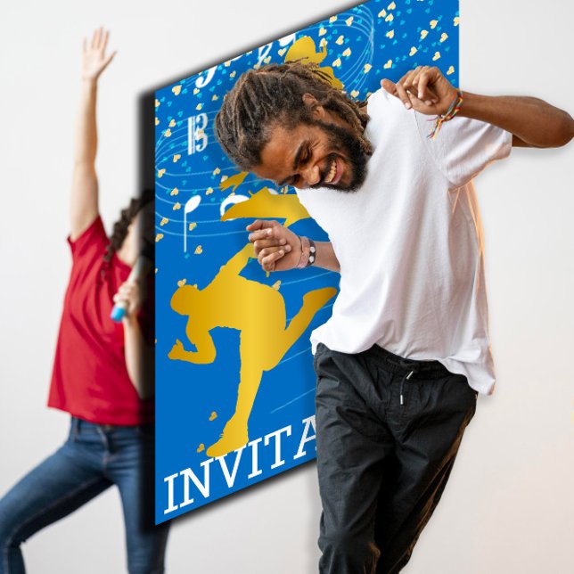 Convite Vip De Hip Hop Urbano De Dançarino Moderno (Modern Dancer Hip Hop Urban Club Vip Invitation)