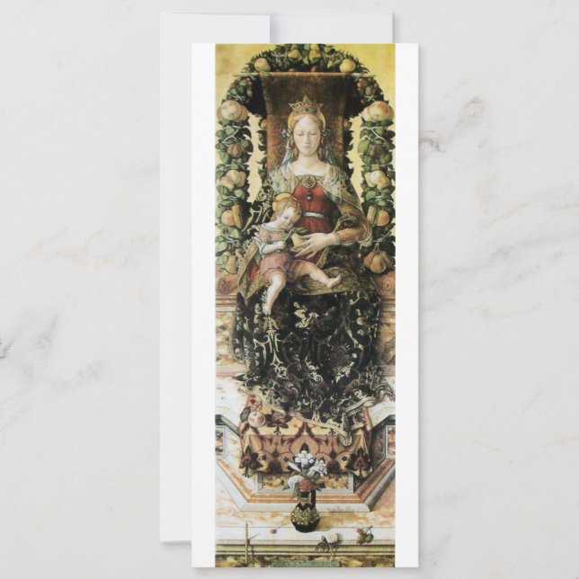 Convite VIRGEM COM MENINO Programa da Festa de Natal (Frente)