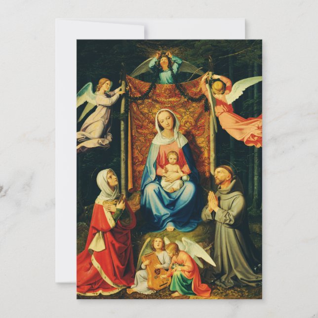 Convite Virgem com Menino, Sta. Adelaide e S. Francisco (Frente)