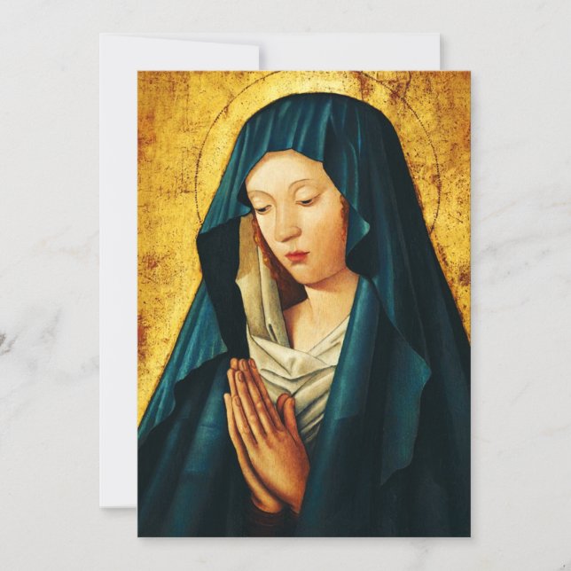 Convite Virgem em oração de Riga (Frente)