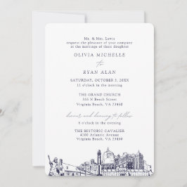 Convite Virginia Beach Church - Dois Marinhos de Localizaç