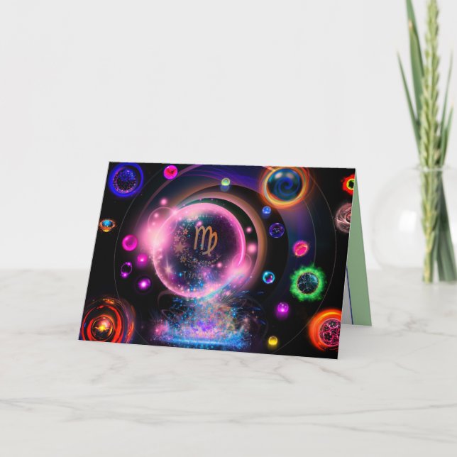 Convite Virgo Birthday Card (Frente)