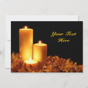 Convite Visão de Velas em Pastéis Suaves Personalizávei