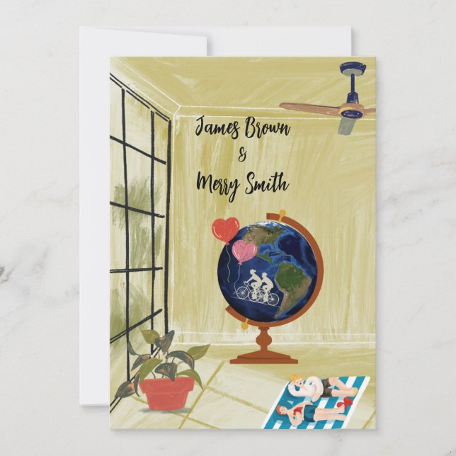 Convite Visão do amor: Sonhos em volta do casamento terres (Frente)