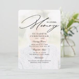 Convite Visão Simples Moderna, Réquiem, Funeral Intercalar