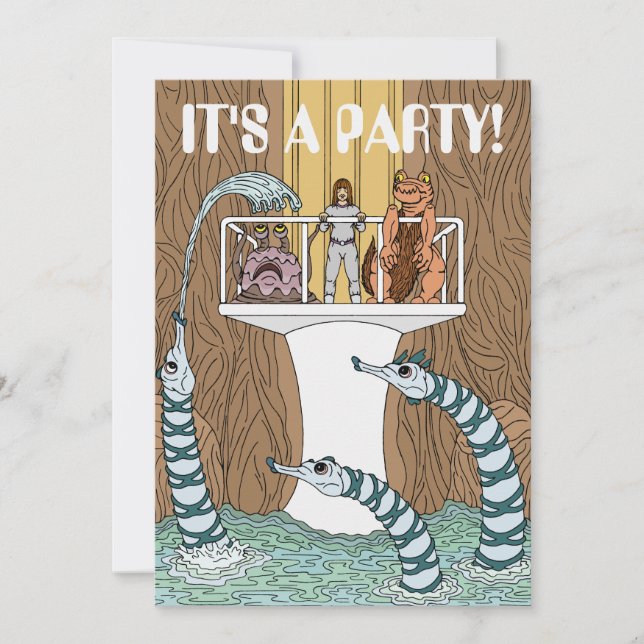 Convite Visitando a Piscina dos Piptrixons (Frente)