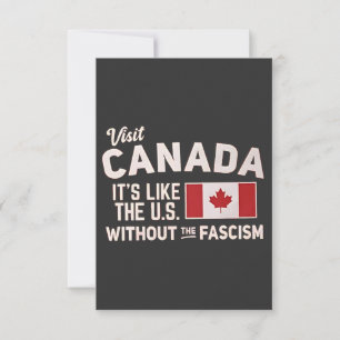 Convite Visite o Canadá É como os EUA, mas sem fascismo