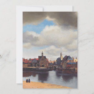 Convite Vista de Delft por Johannes Vermeer