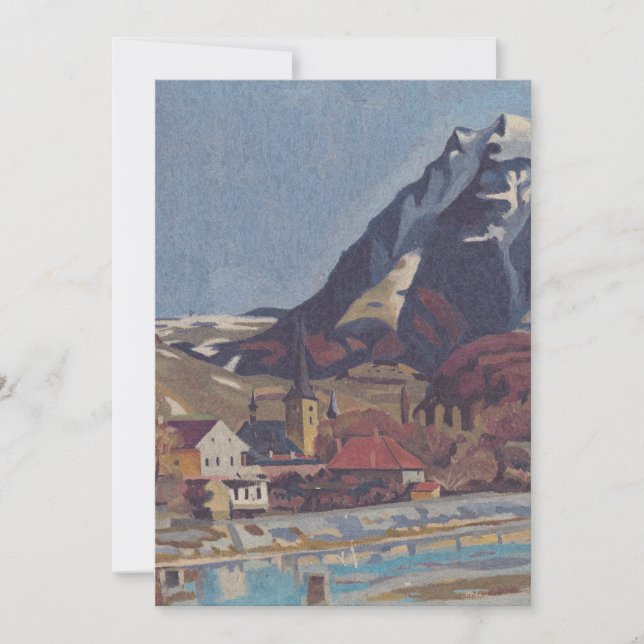 Convite Vista de Dolný Kubín por Arnold Peter Weisz (Frente)