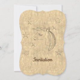 Convite Vista de Férias Douradas