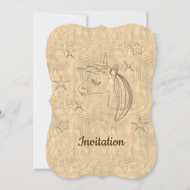 Convite Vista de Férias Douradas (Frente)